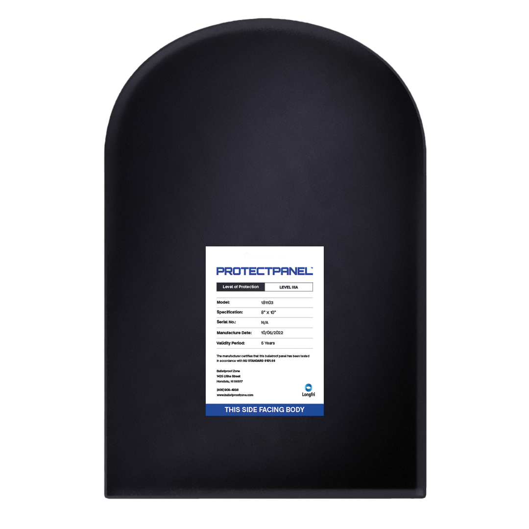 ProtectPanel® Level IIIA Round Top Bulletproof Backpack Insert