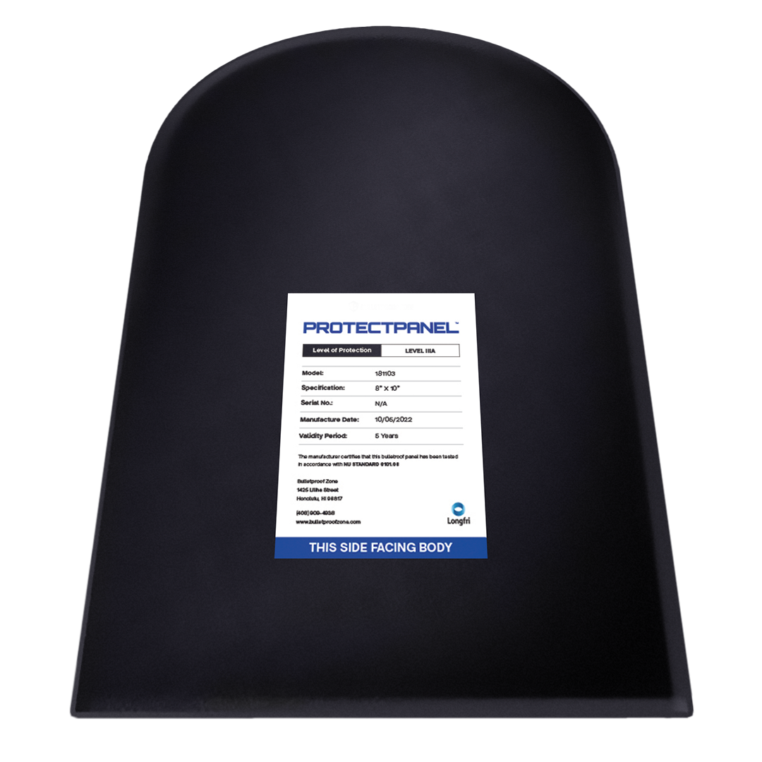 ProtectPanel® Level IIIA Round Top Bulletproof Backpack Insert