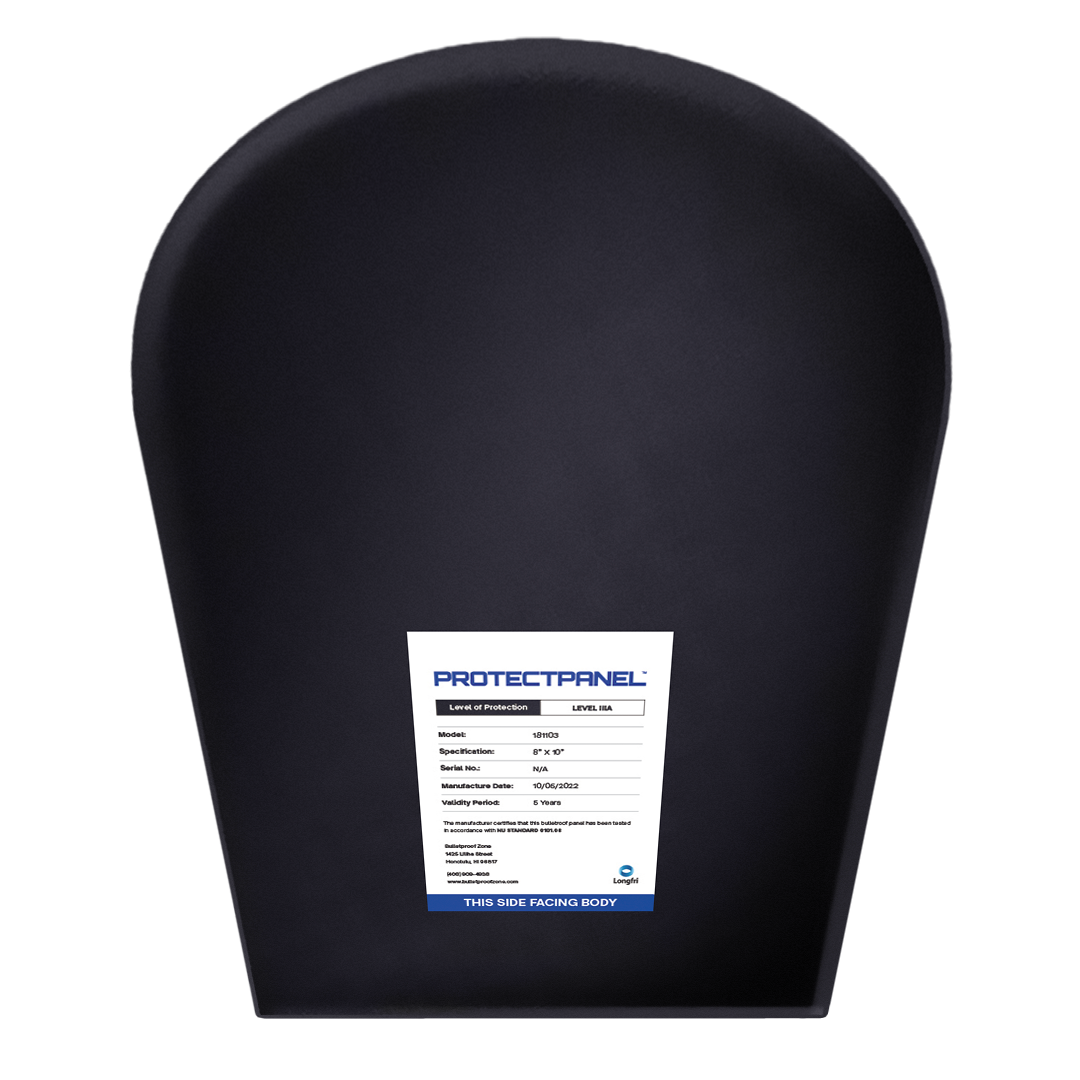 ProtectPanel® Level IIIA Round Top Bulletproof Backpack Insert