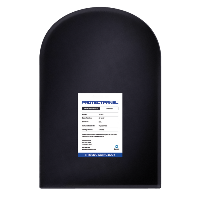 ProtectPanel® Level IIIA Round Top Bulletproof Insert for Backpack